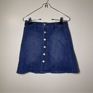 Mossimo Supply Co. Blue Denim A-Line Skirt